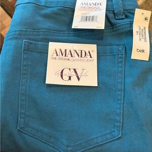 Gloria Vanderbilt Women's Straight Leg Jeans - Blue 14 Short